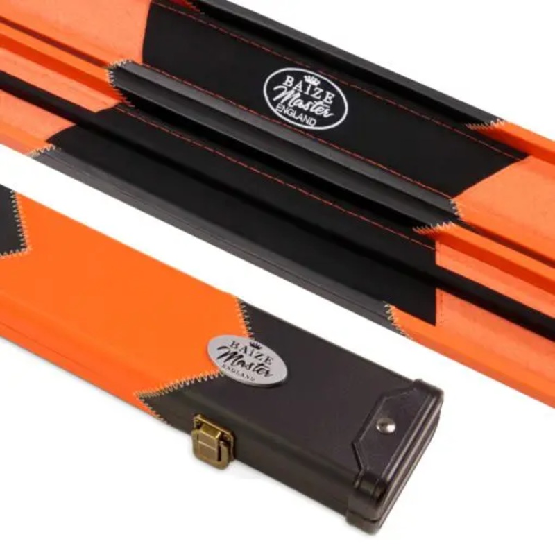 Baize Master deluxe 2 piece arrows case ORANGE for centre jointed cues