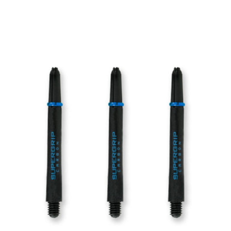 Dart World Supergrip Carbon Black & Aqua Shaft – Medium