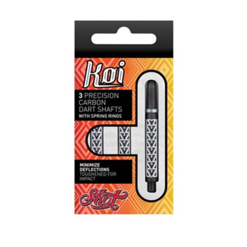 Shot Darts Koi Carbon Pakati White Shaft with Spring Ring