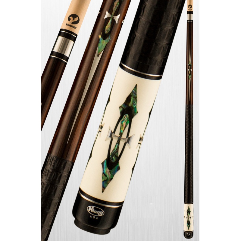 Viking Defender DF0800 Abolone Pool Cue | Vikore Shaft