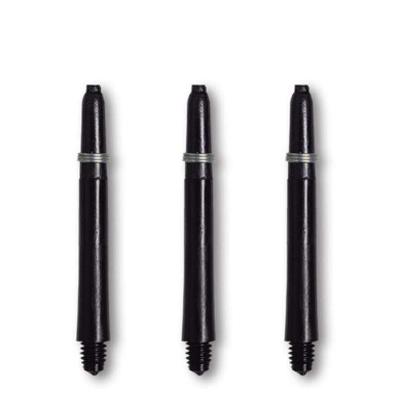 Dart World Nylon Black Shafts with Rings – Midi