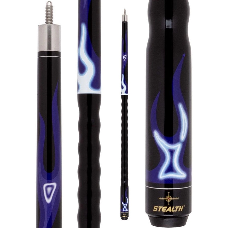 Stealth STH04 Pool Cue – Blue Flames