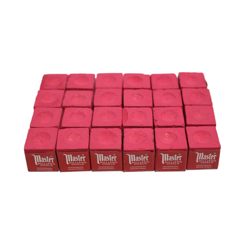 24 pcs Red Master Pool Cue Chalk