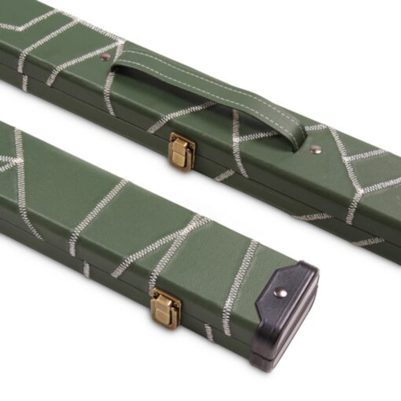 Deluxe reinforced ends CRAZY STITCH 3/4 cue case GREEN