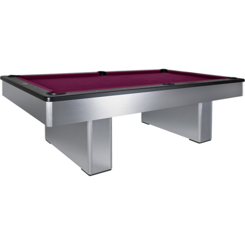 Olhausen Monarch Brushed Aluminum Pool Table