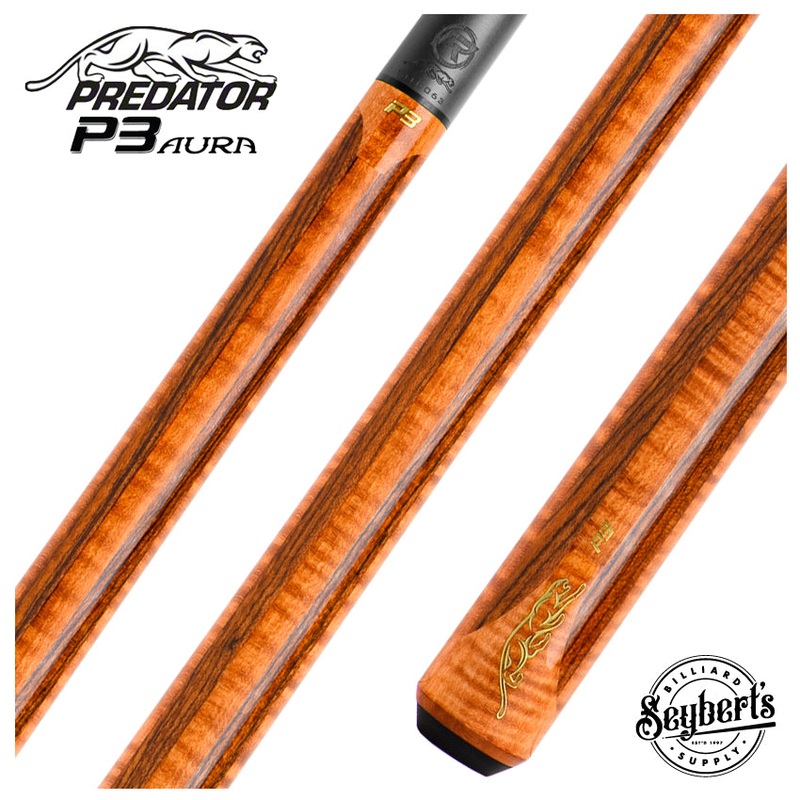 Predator P3 Aura Golden Curly Maple and Bocote No Wrap Pool Cue – Uni-loc