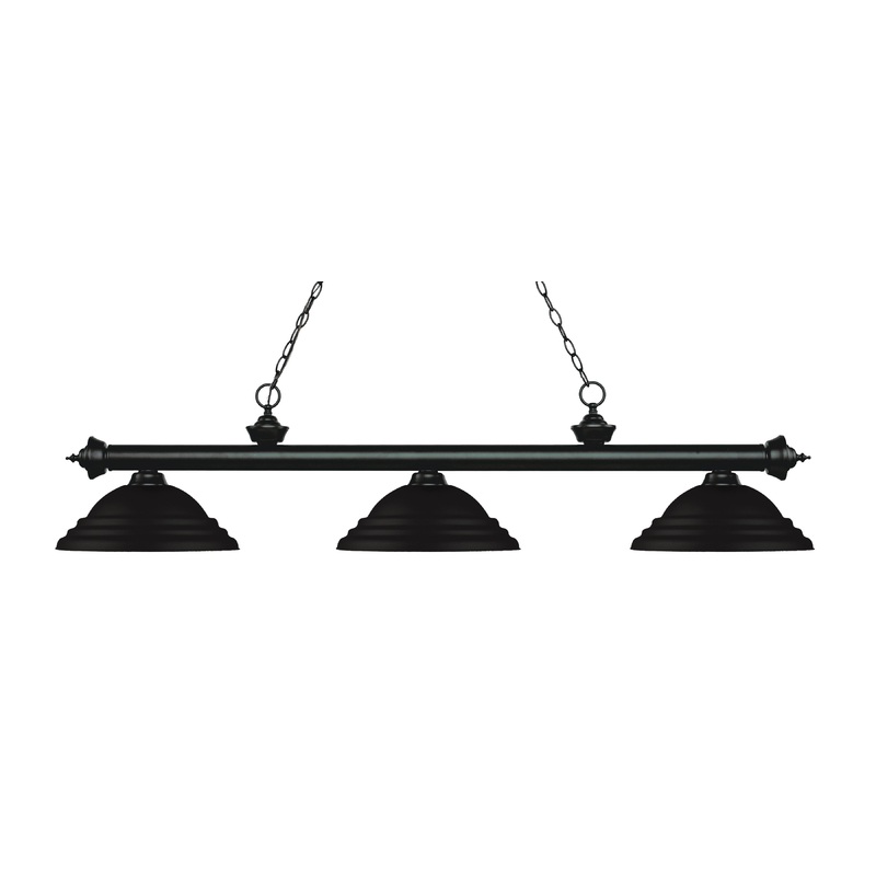 Z-Lite Riviera Matte Black with Stepped Shade