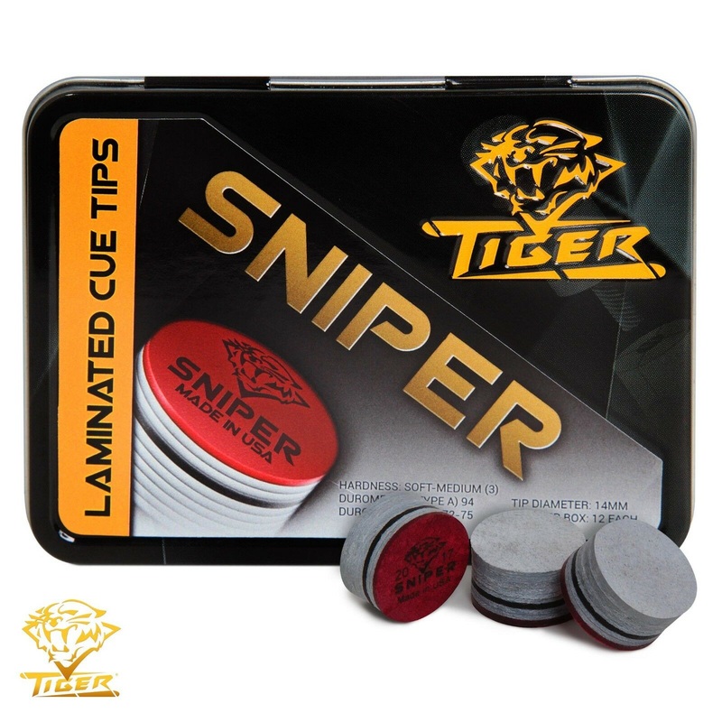 Tiger Sniper Cue Tip 14mm Medium/Soft 1 pc