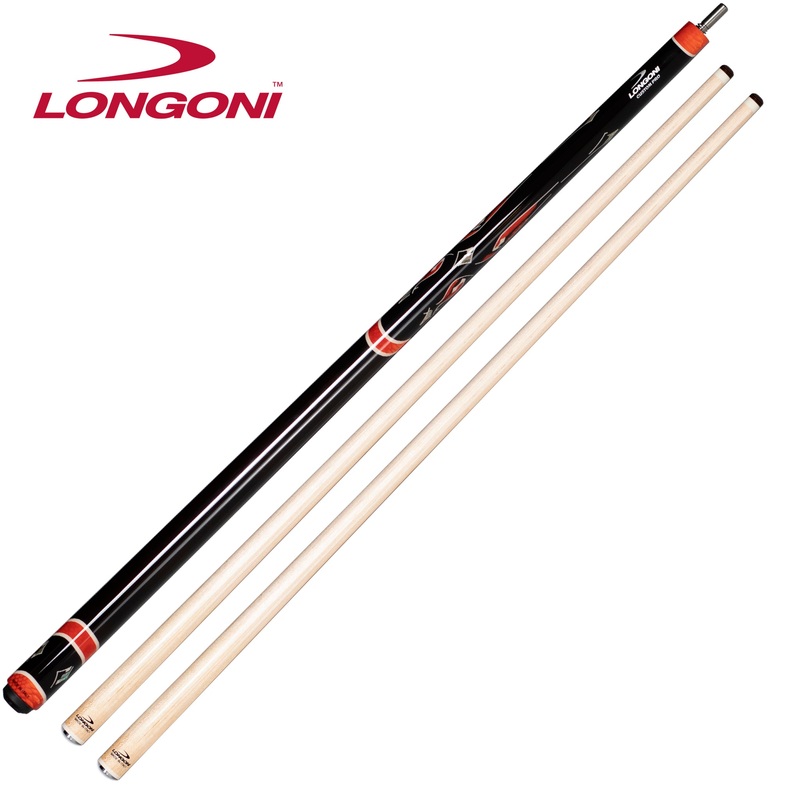 Longoni Black Pearl II Carom Cue w/2 E71 S20 Shafts