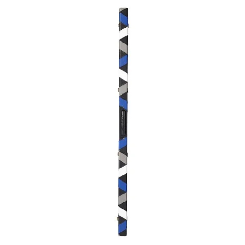 POWERGLIDE Blue, white , grey and black ZigZag case for 1 piece cue