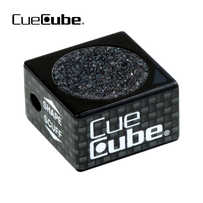 Cue Cube Tip Tool 2 in 1 Dime Radius (.353) Black