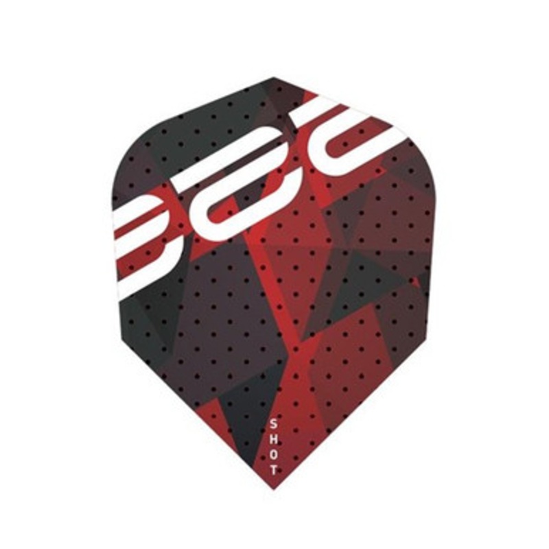 Shot Darts Niels Zonneveld Red Flights – Small Standard