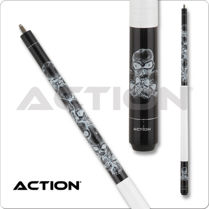 Action Adventure ADV62 Stacked Skulls Pool Cue