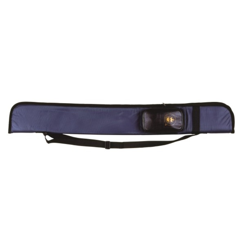 Classic cue case for centre jointed cues BLUE hardwearing showerproof case for up to 1 butt and 2 shafts