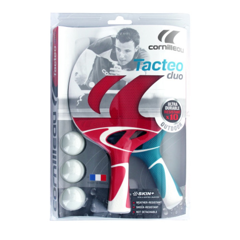 Cornilleau TACTEO DUO Weatherproof Table Tennis Racket Set