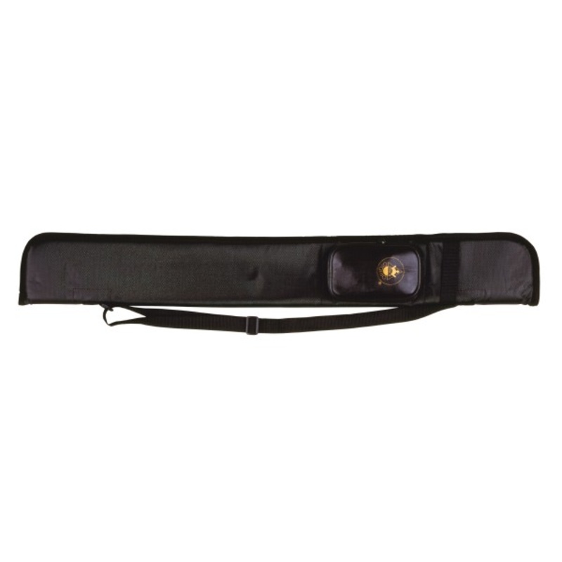 Classic cue case for centre jointed cues BLACK hardwearing showerproof case for up to 1 butt and 2 shafts