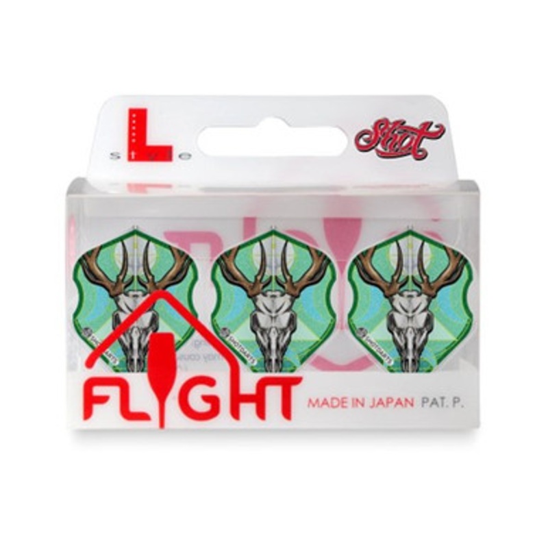 Shot Darts Celt Stag Trio Flight Pack – L Style