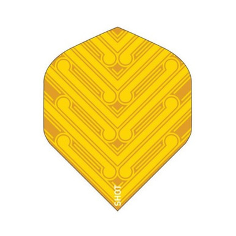 Shot Darts Manu Yellow Flights – Standard