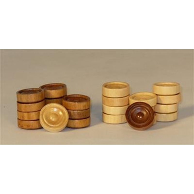 1” Wood Stacking Checkers – 24pk
