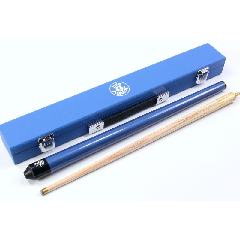 Junior short cue 42 with matching hard case DARK BLUE