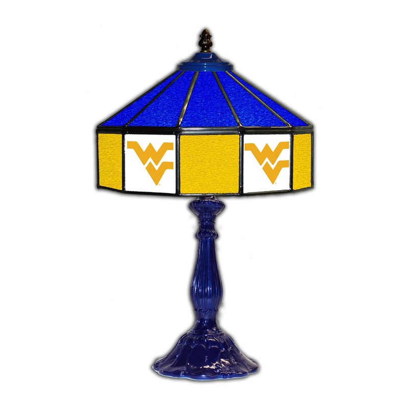West Virginia 21 Glass Table Lamp