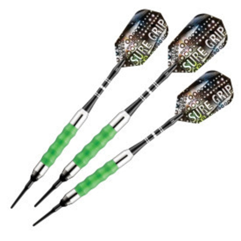 Great Lakes Dart Viper Sure Grip Green Soft Tip Darts 16g