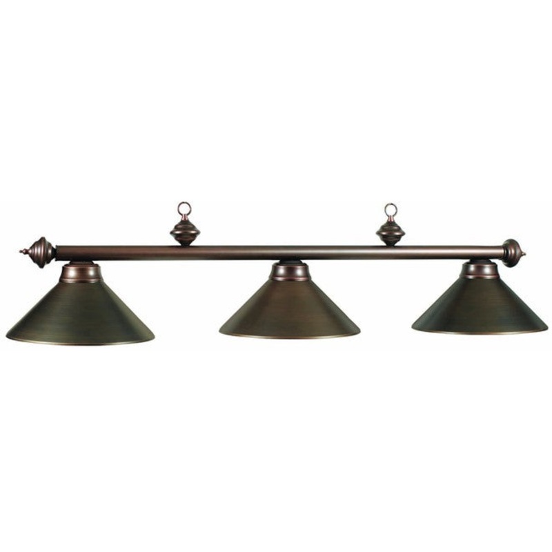 Ram Gameroom Products Metallic 3-Lamp Bar Pool Table Light