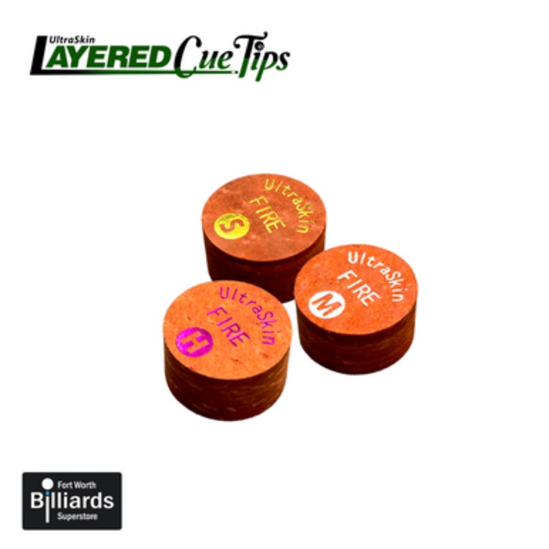 UltraSkin Laminated Cue Tip – Fire (Single)