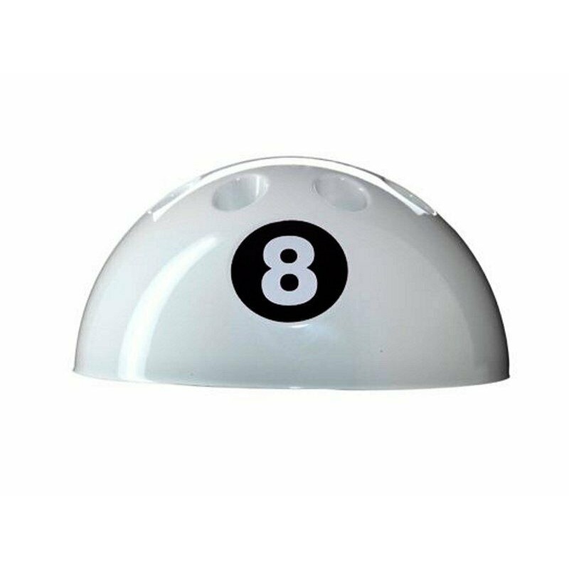 8 ball cue stand for up to 9 cues WHITE