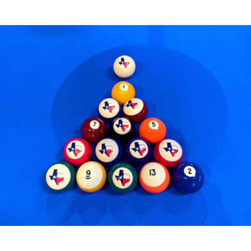 Texas Billiard Ball Set