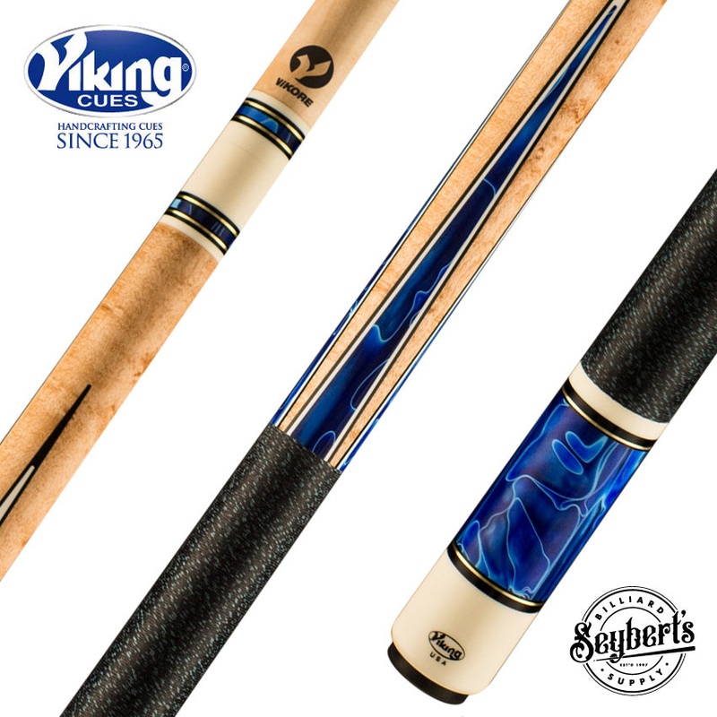 Viking Twilight Series Birdseye Maple with Cerulean Tide Premium Pearl Play Cue