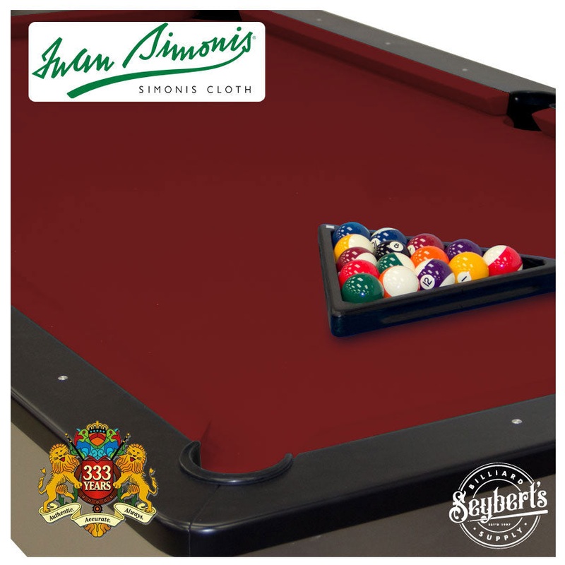 Burgundy 860 Simonis Cloth|7 foot|8 foot|9 foot