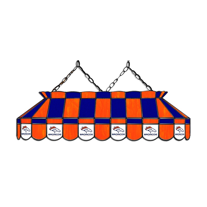 Denver Broncos 40 Glass Lamp