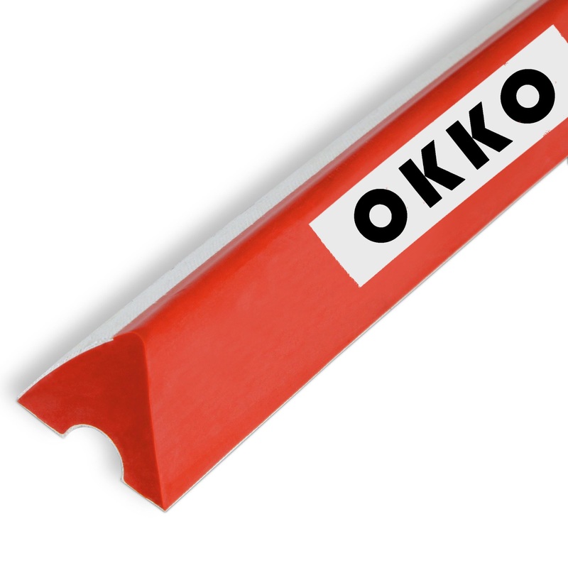 OKKO K66 Pool Table Rail Rubber Orange 42, Set of 6