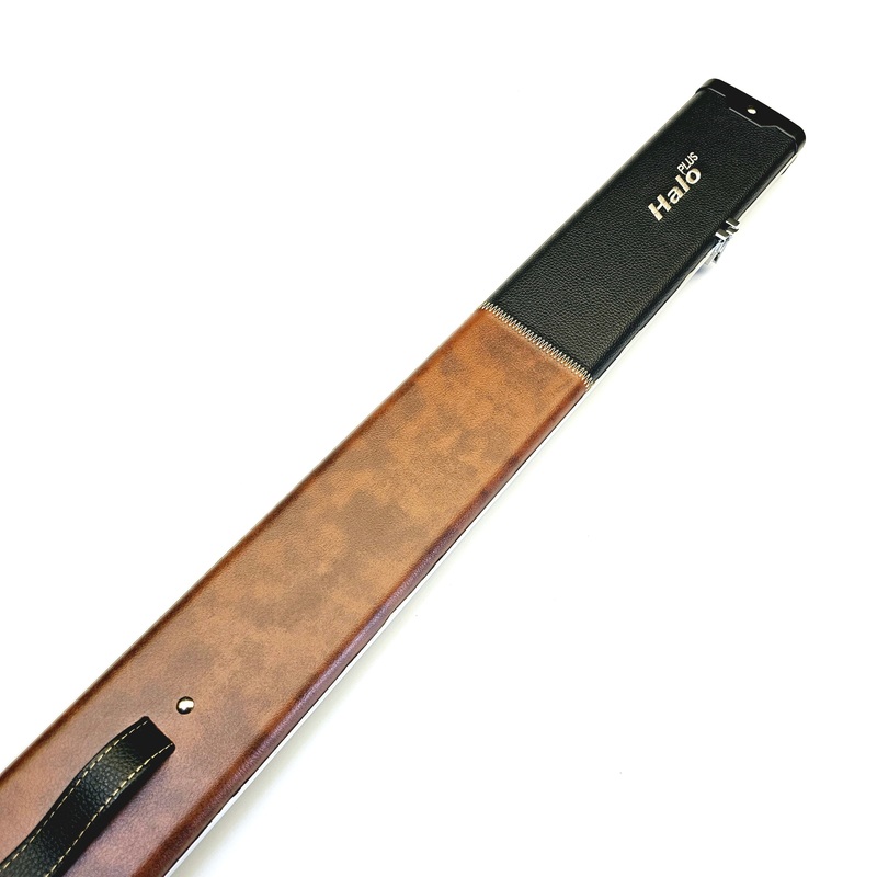 Peradon Limited Edition Black & Brown Block Halo Plus One Piece Cue Case