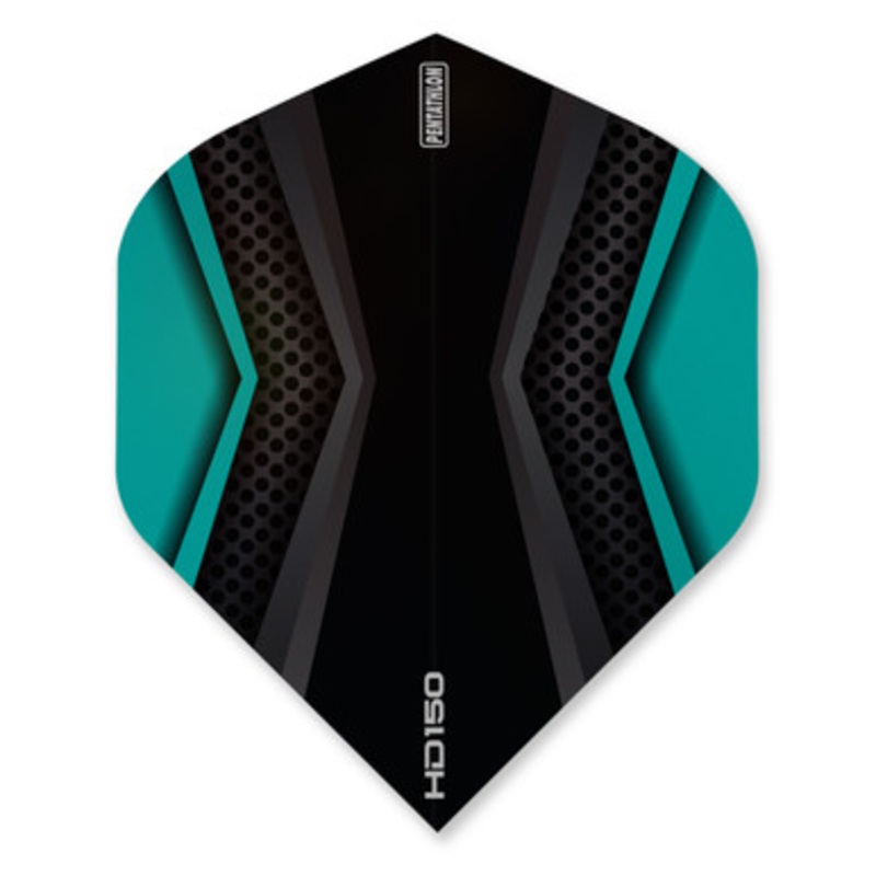 Dart World Pentathlon HD 150 Black & Aqua Flight