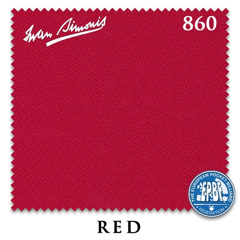 Simonis 860 Red for 6 Rails|7 ft|8 ft|8 ft Oversized|9 ft|10 ft