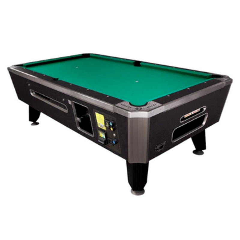 Valley Panther Black Cat Coin-Op Pool Table w/ Bill Acceptor
