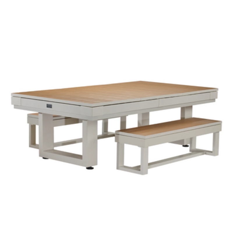 American Heritage Lanai Grey Outdoor Pool Table Set