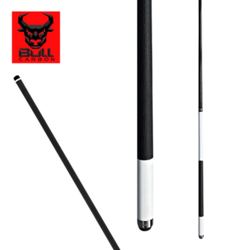 Bull Carbon LD15C Matte White Leather Wrap Cue