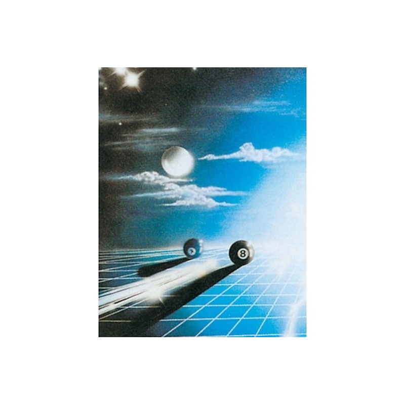Sky and 8 balls games room decor poster  60 x 85cm