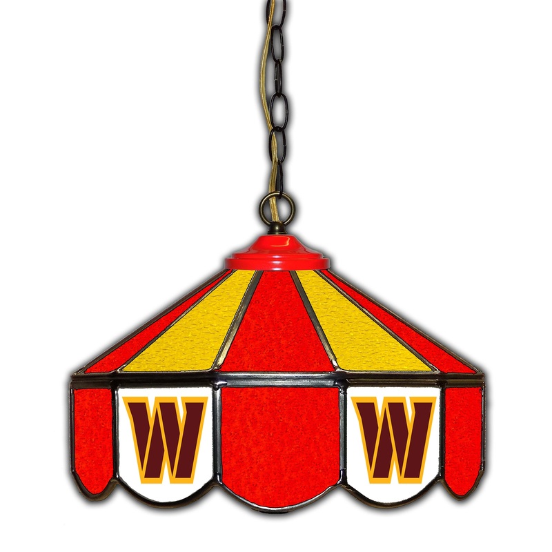 Washington Commanders  14 Glass Pub Lamp