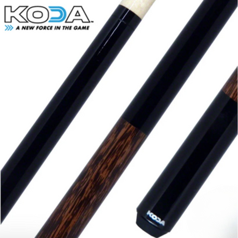 Koda KD20 Black with Black Palm Graphics Wrapless Pool Cue
