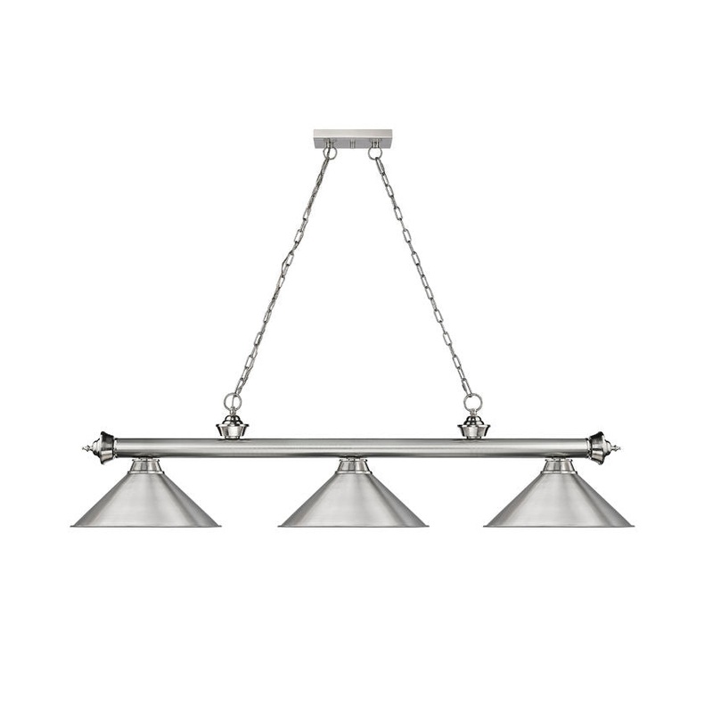 Z-Lite Cordon Brushed Nickel Pool Table Light