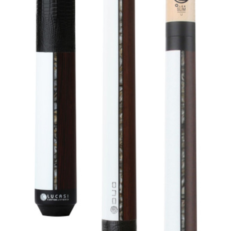 Lucasi Duo LZDU11 Exotic Wood Series Cue – Black/White