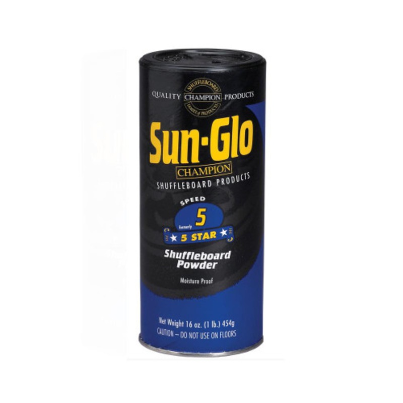 Sun-Glo Speed 5 (5 Star) Shuffleboard Powder Wax 16 oz. Can
