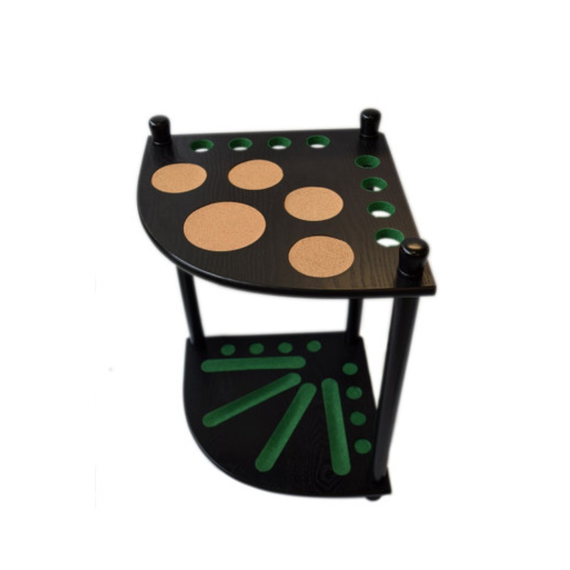 8 Cue Corner Floor Rack – Black