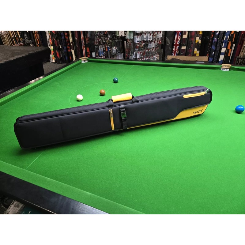 Luxury multi pocket/sleeve soft case with carry straps and handle for 3/4 jointed cues