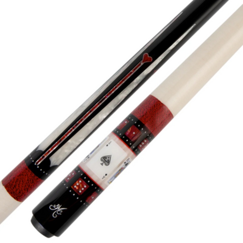 Meucci Casino 1 Black Hearts Cue
