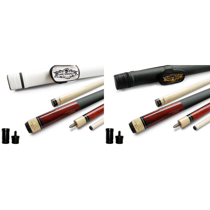 35% Off! Champion ST14 Wine Pool Cue Stick , Black or White Pool Case, Champion Glove